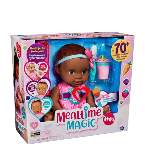 Feed, Cuddle, and Play with Luvabella Mealtime Magic Mia Baby Doll